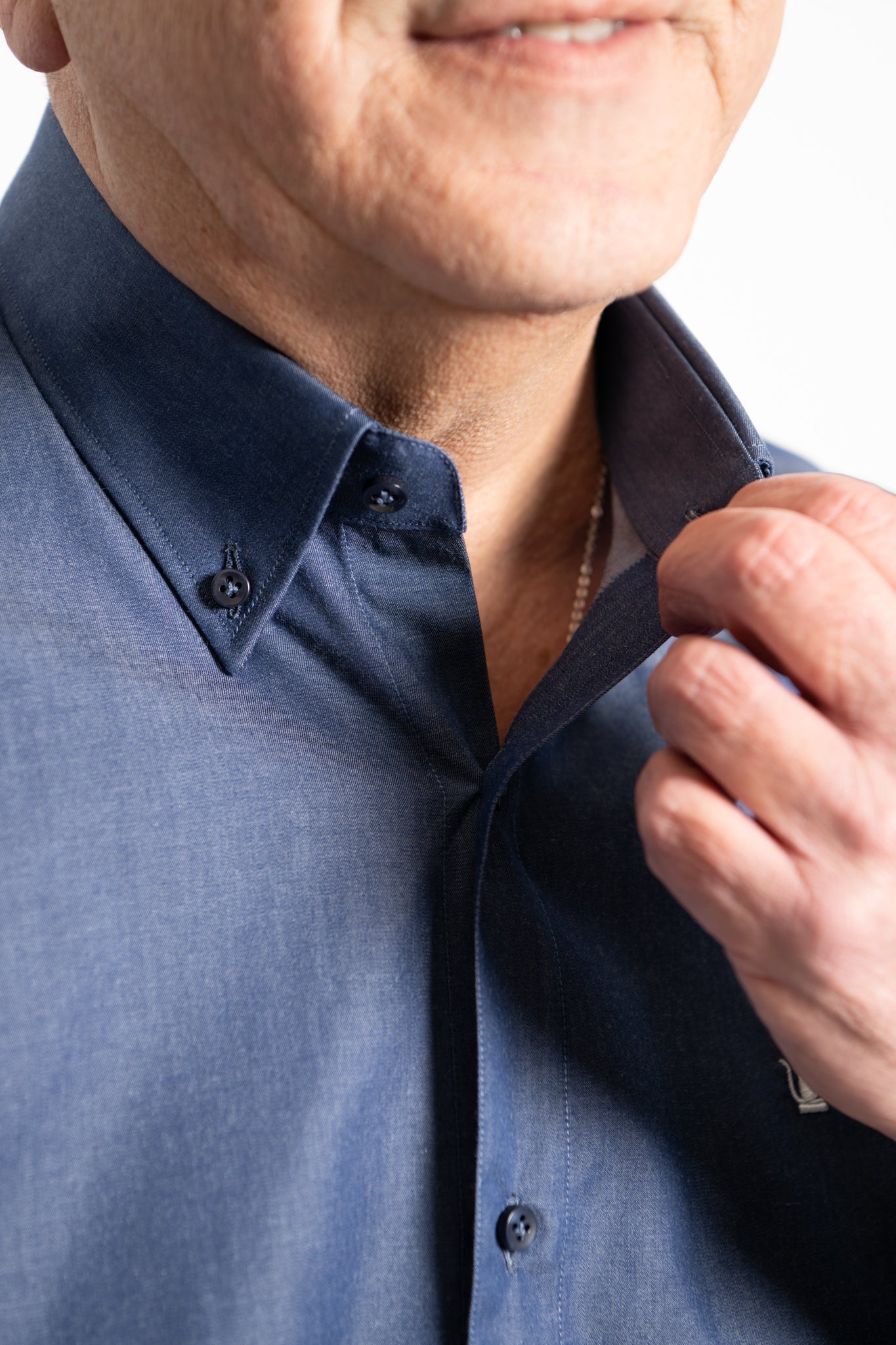 Camicia den scura Ratòn (mini logo)