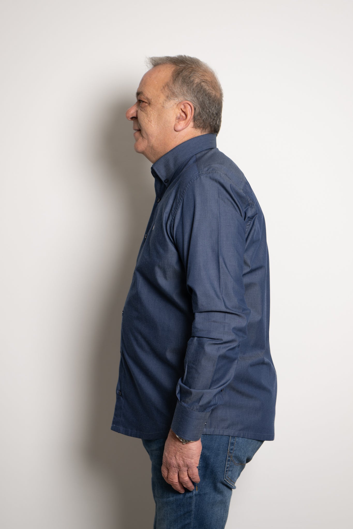 Camicia den scura Ratòn (mini logo)