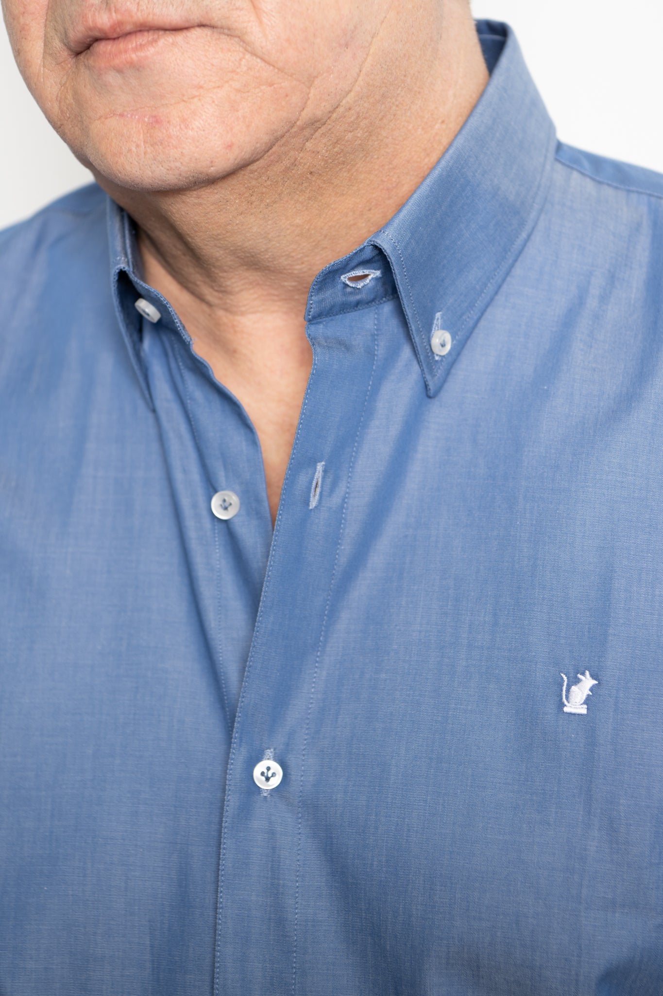Camicia den chiara Ratòn (mini logo)