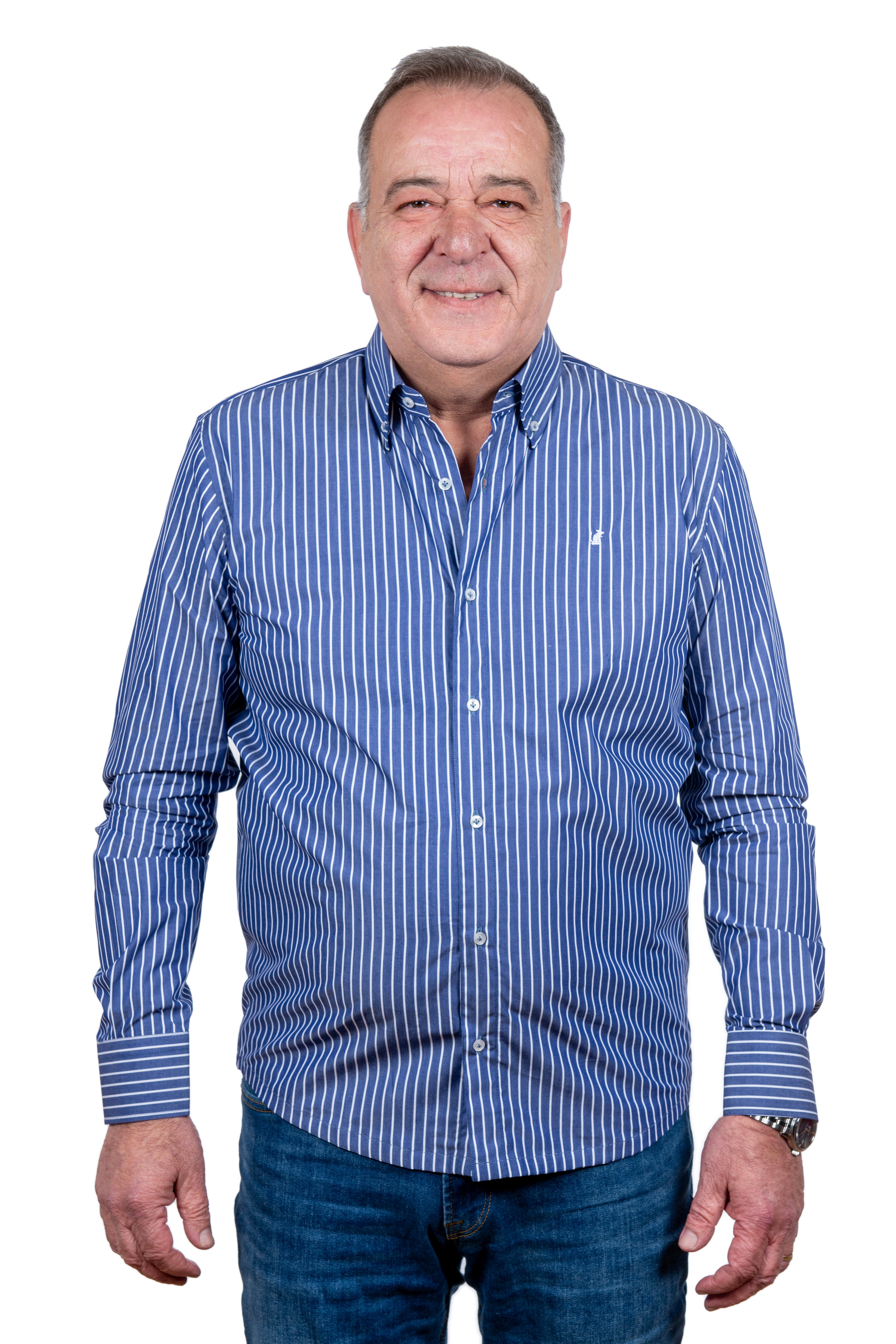 Camicia Blu Rigato RatòN gallipoli
