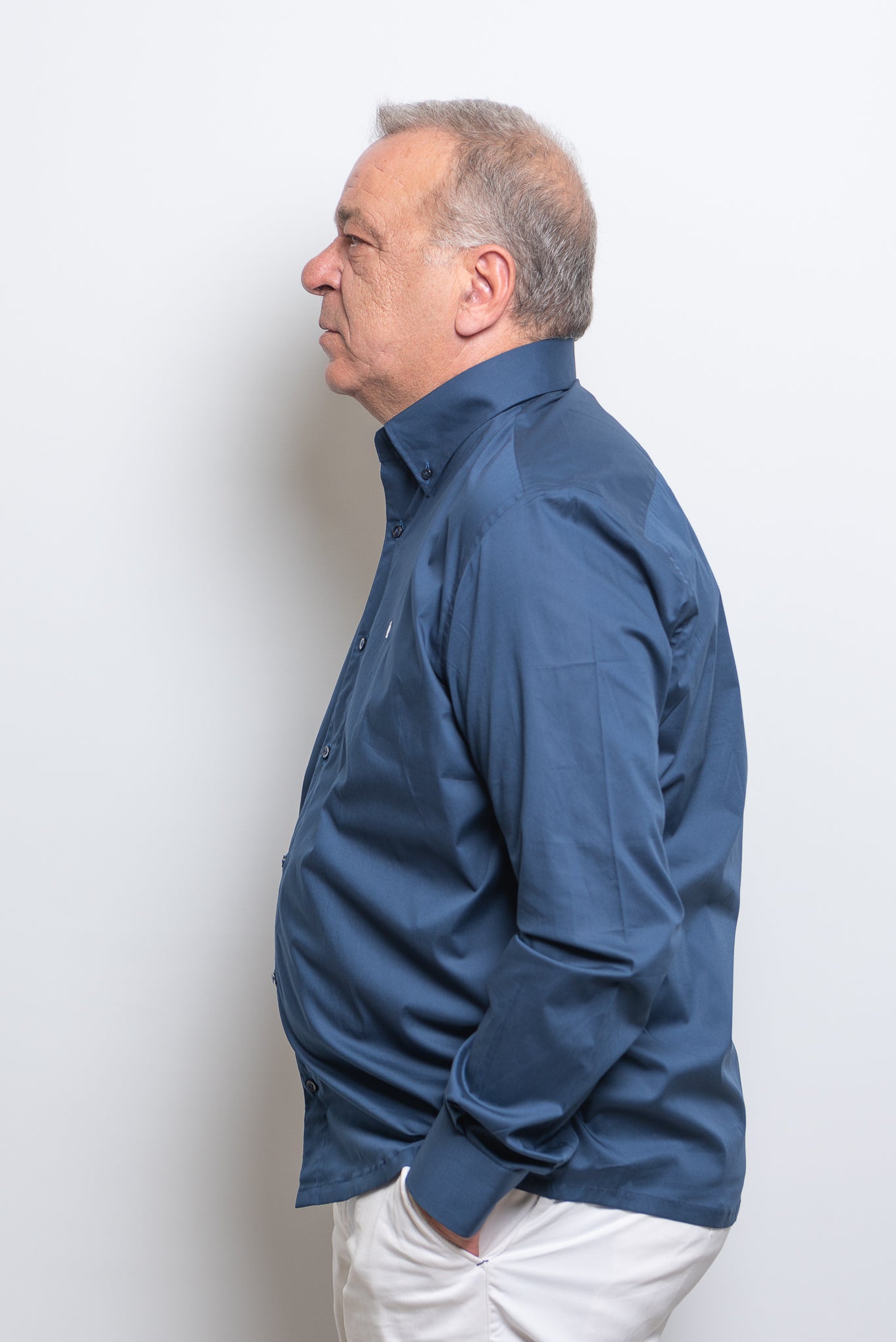 Camicia Blu RatòN (con mini-logo)