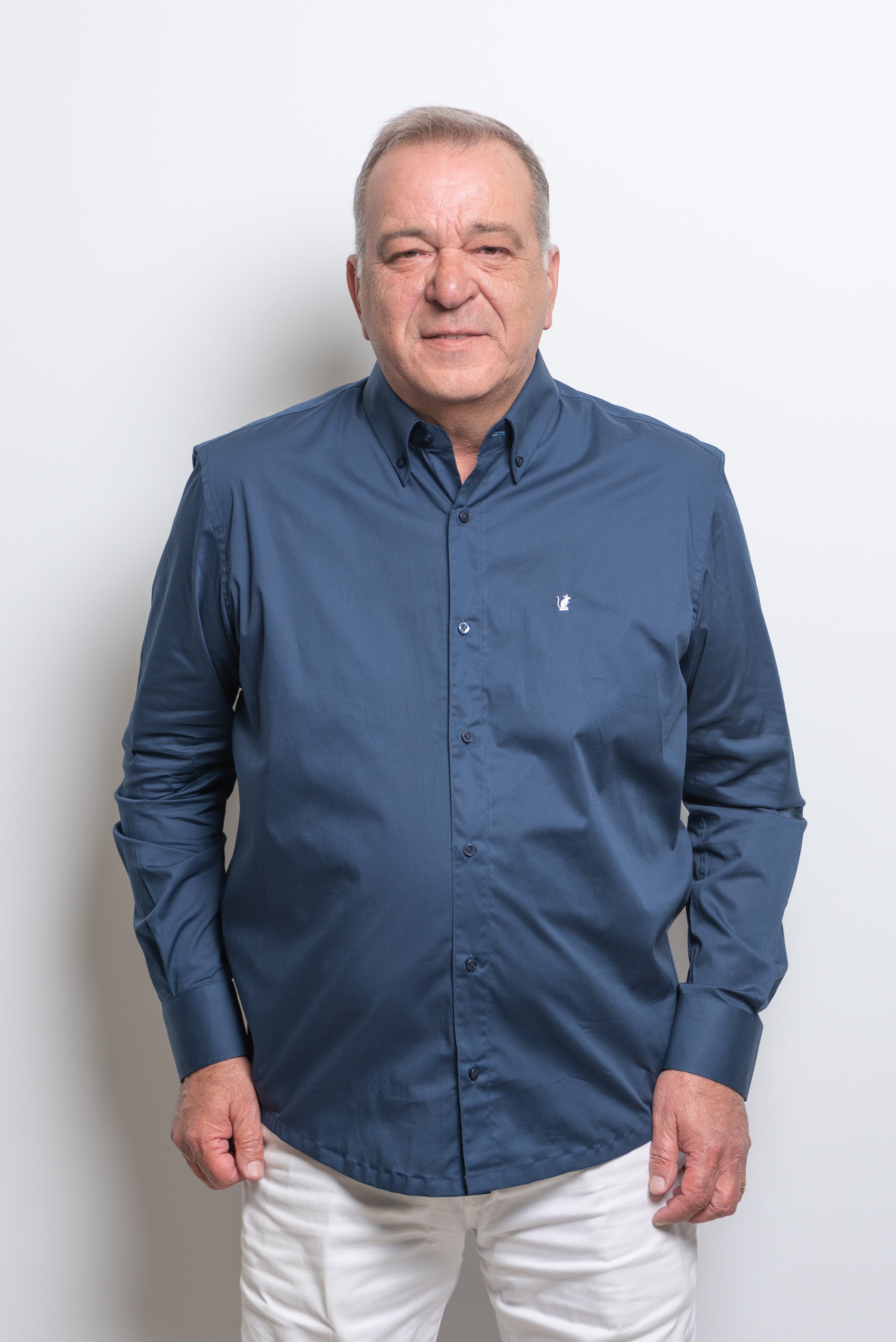 Camicia Blu RatòN (con mini-logo)
