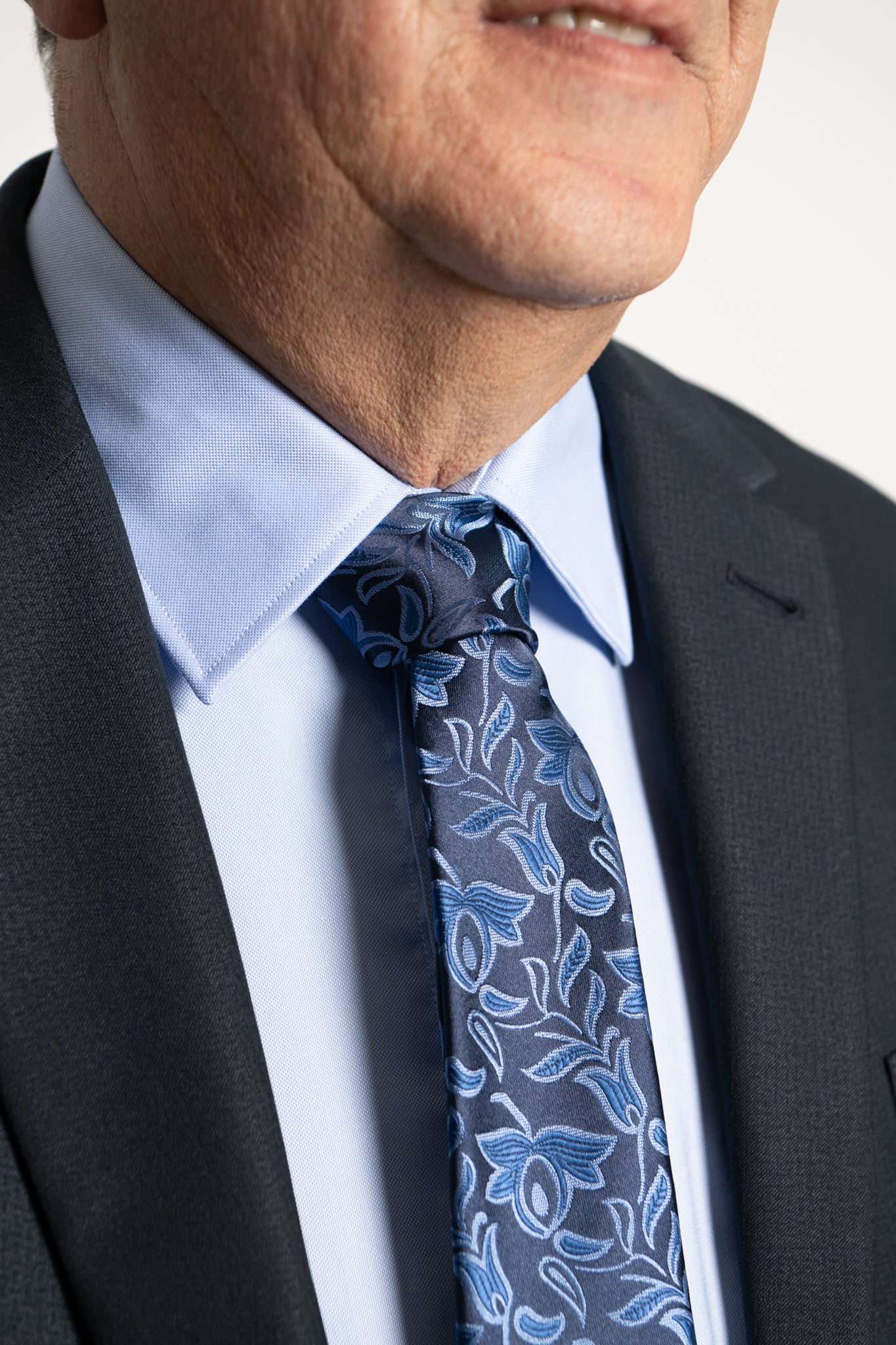 Camicia Collo Italiano Celeste microfantasia Ratòn (mini logo)