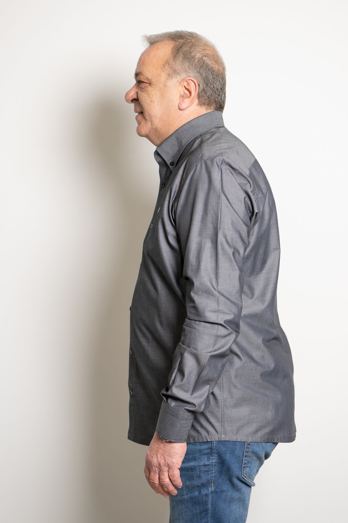 Camicia Grigia Ratòn (mini logo)