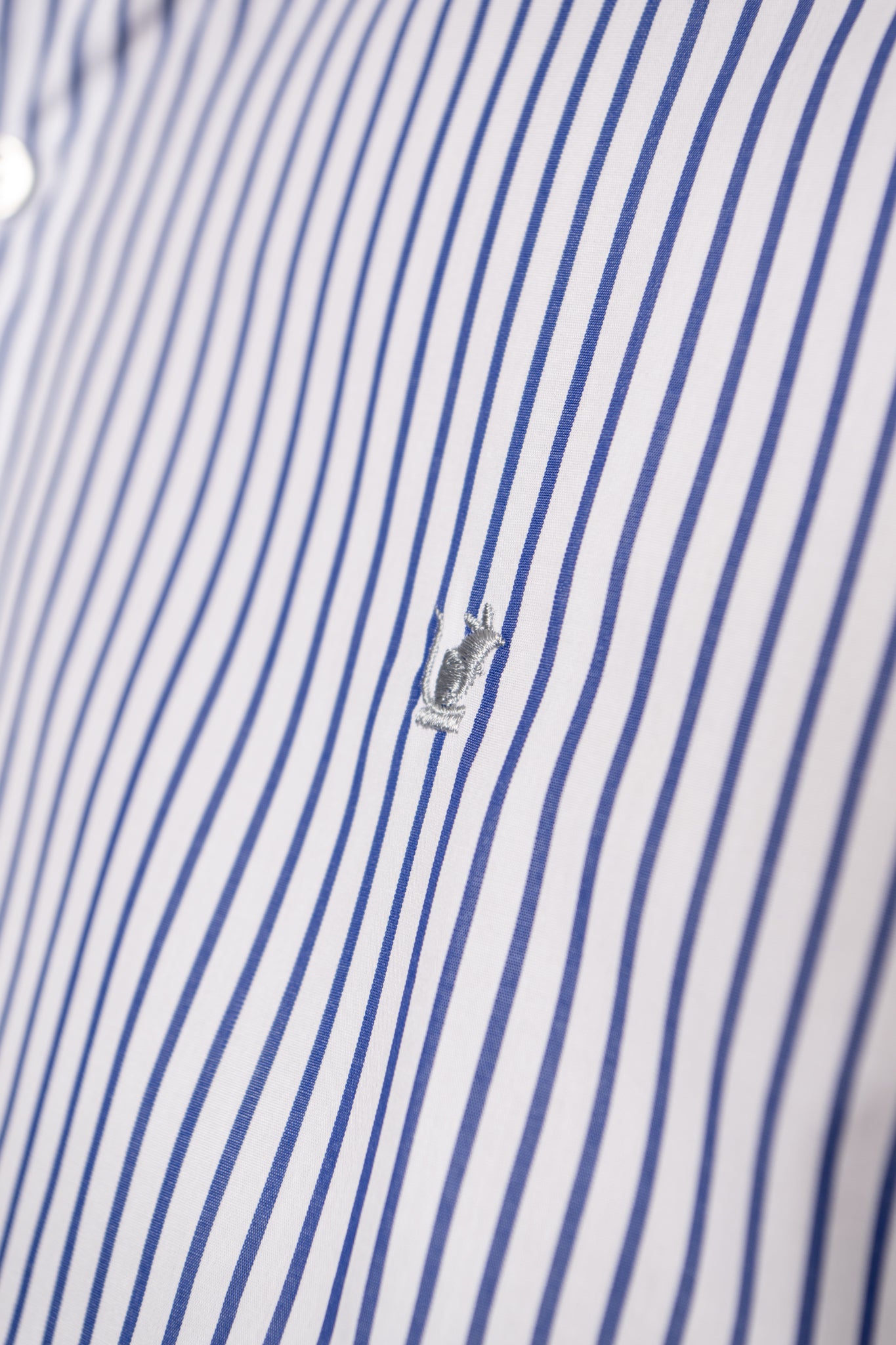 Camicia Righe blu Ratòn (mini logo)