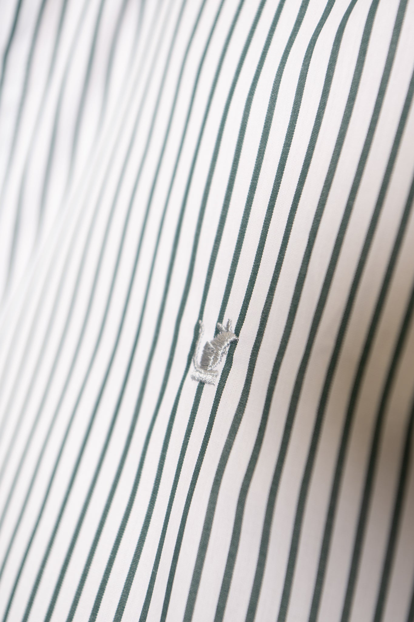 Camicia Righe verdi Ratòn (mini logo)
