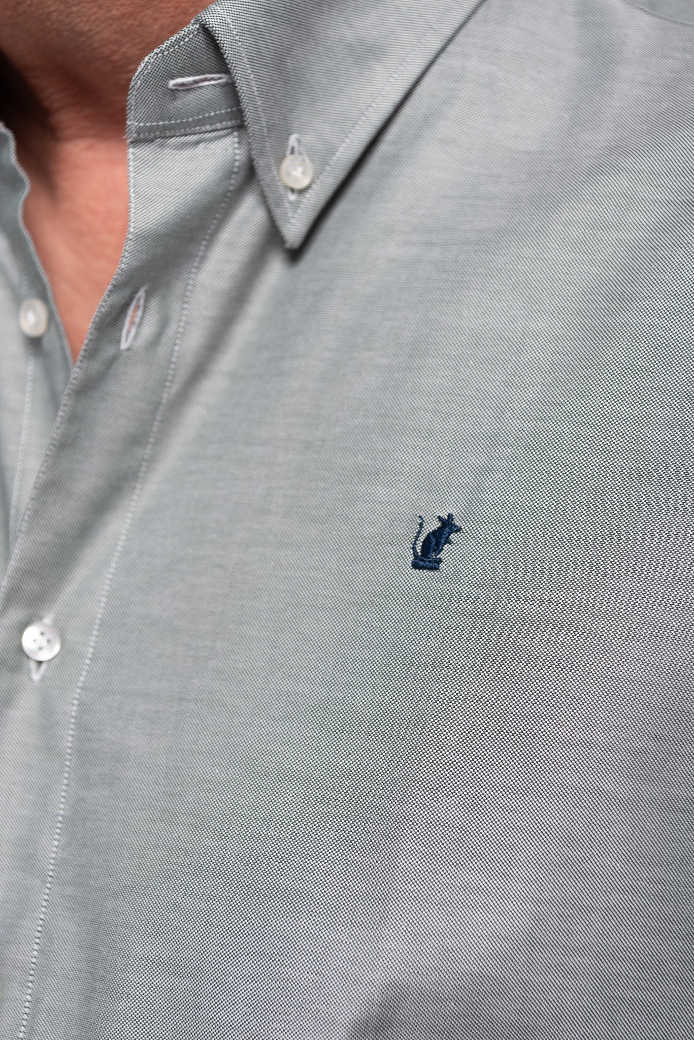 Camicia Verde Oxford RatòN (Con toppa gomito blu)