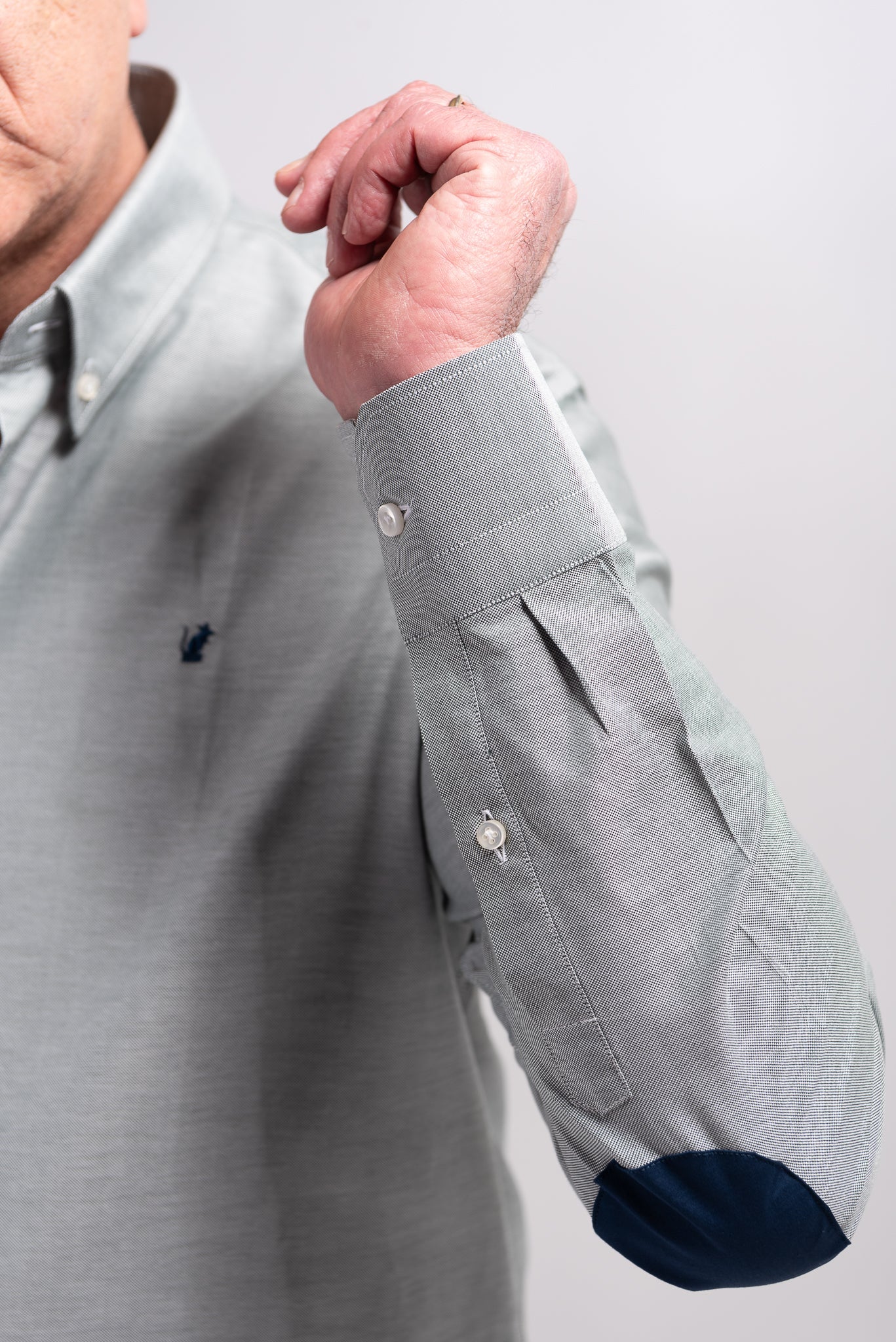 Camicia Verde Oxford RatòN (Con toppa gomito blu)