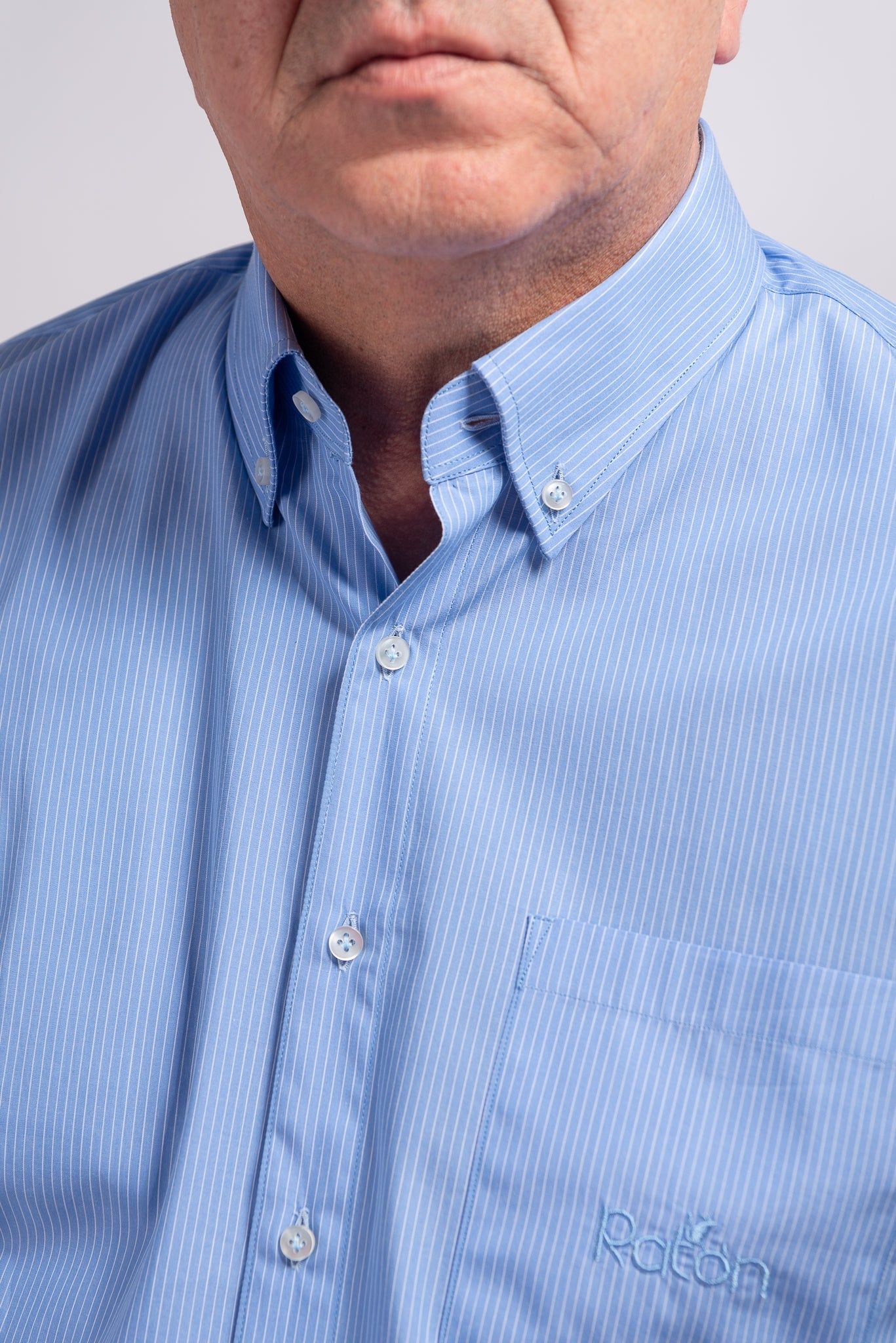 Camicia Riga Celeste RatòN (con taschino)