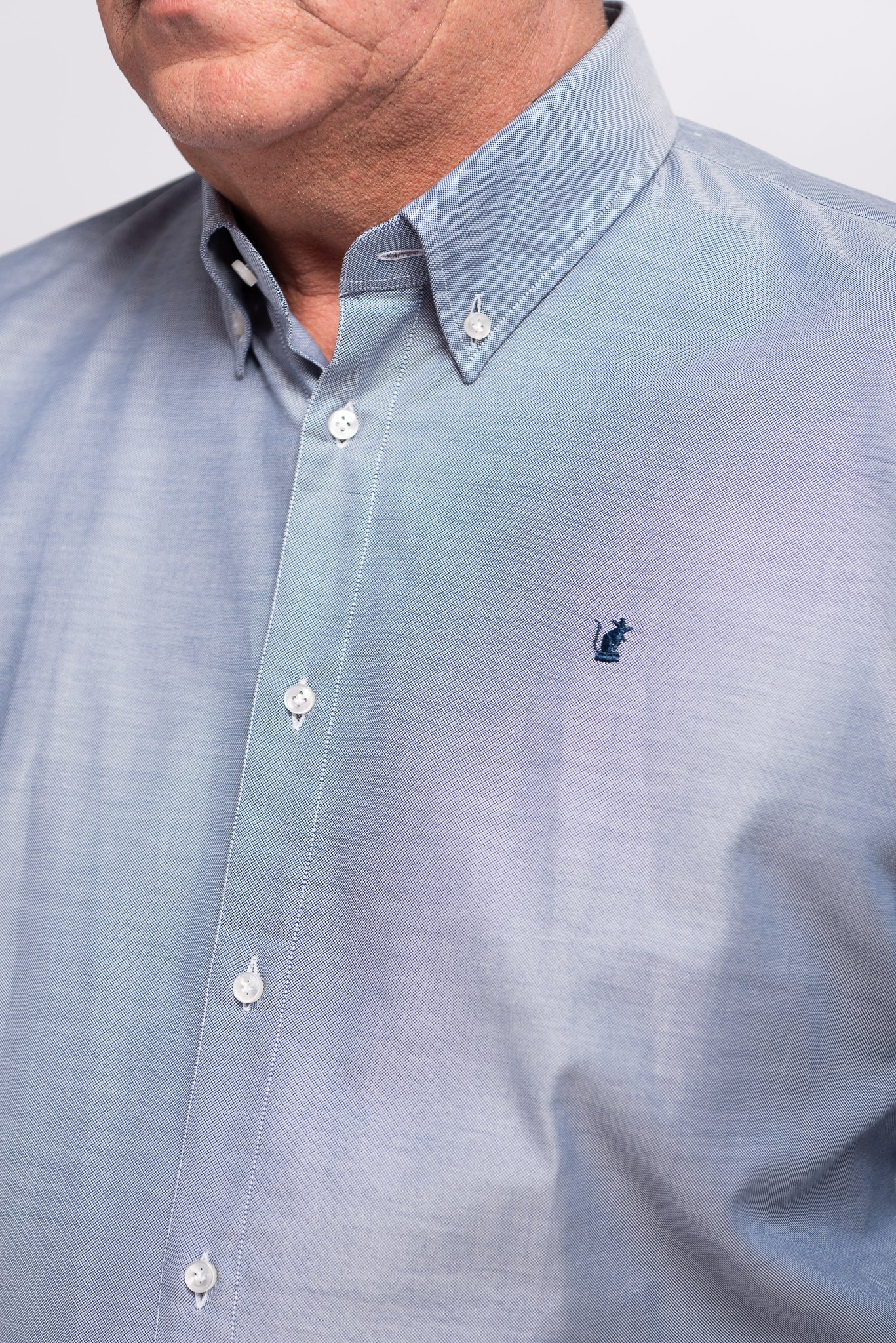 Camicia Blu Oxford RatòN (Con toppa gomito blu)