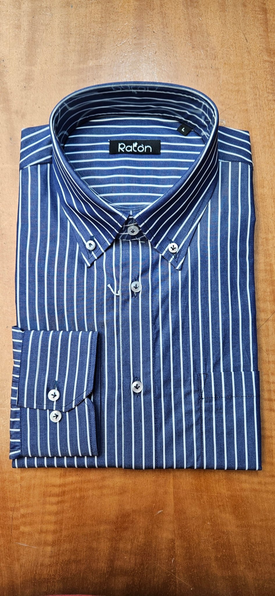 Camicia Blu Rigato RatòN (Con taschino) - RatòN