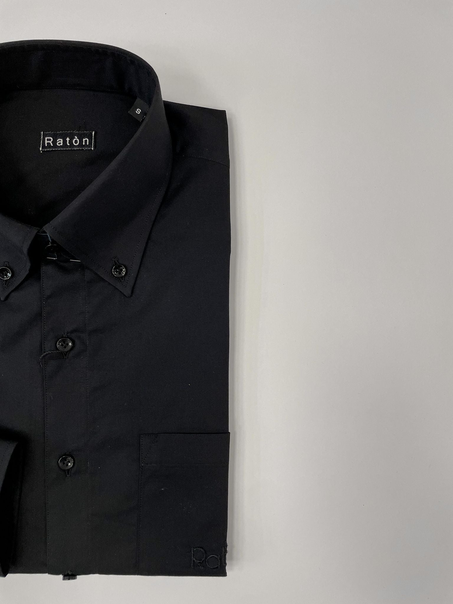 Camicia Nera RatòN (con taschino) - RatòN