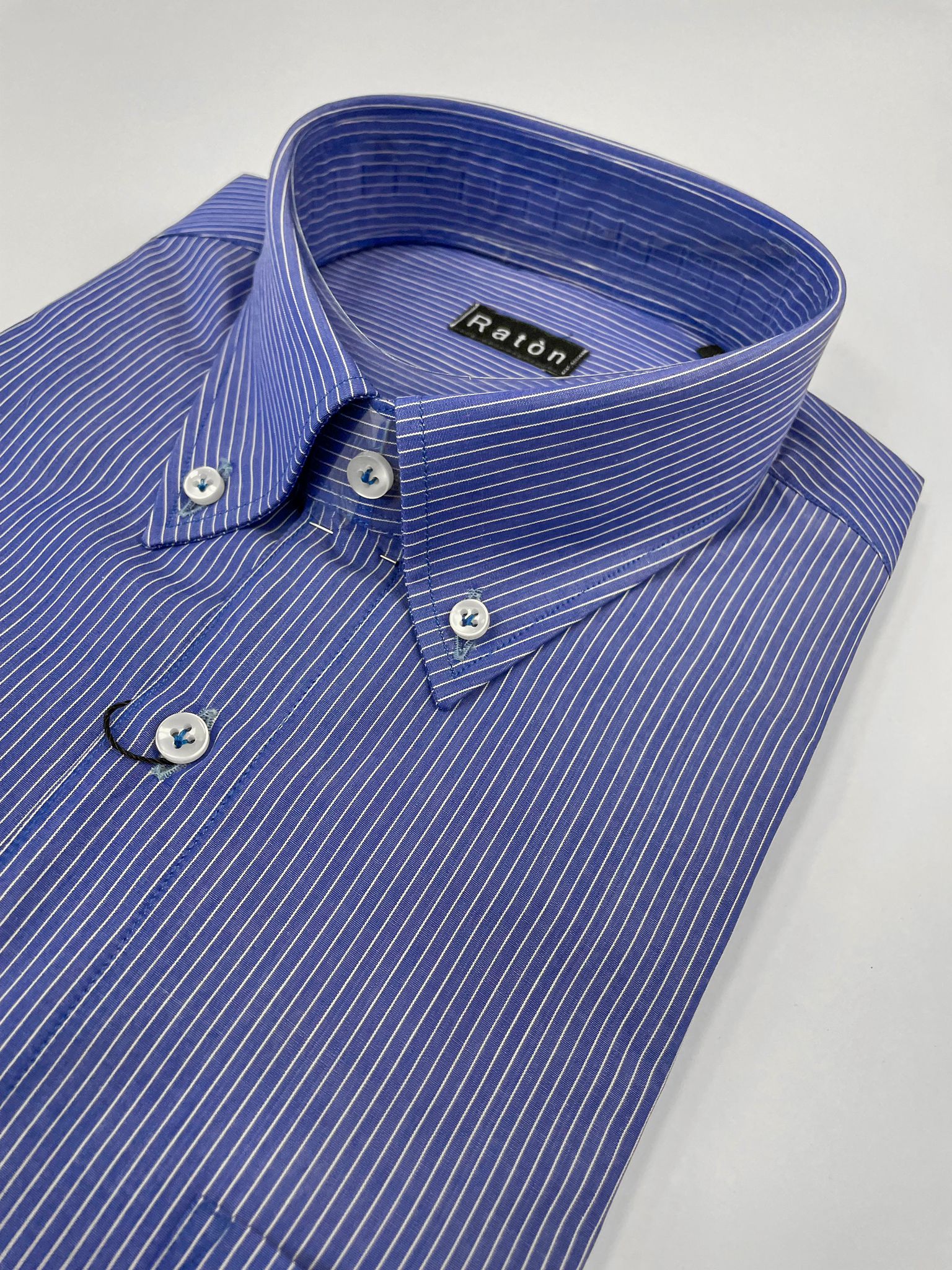 Camicia Riga Azzurra RatòN (con taschino) - RatòN
