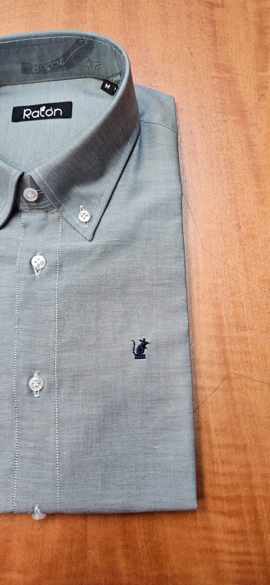 Camicia Verde Oxford RatòN (Con toppa gomito blu) - RatòN