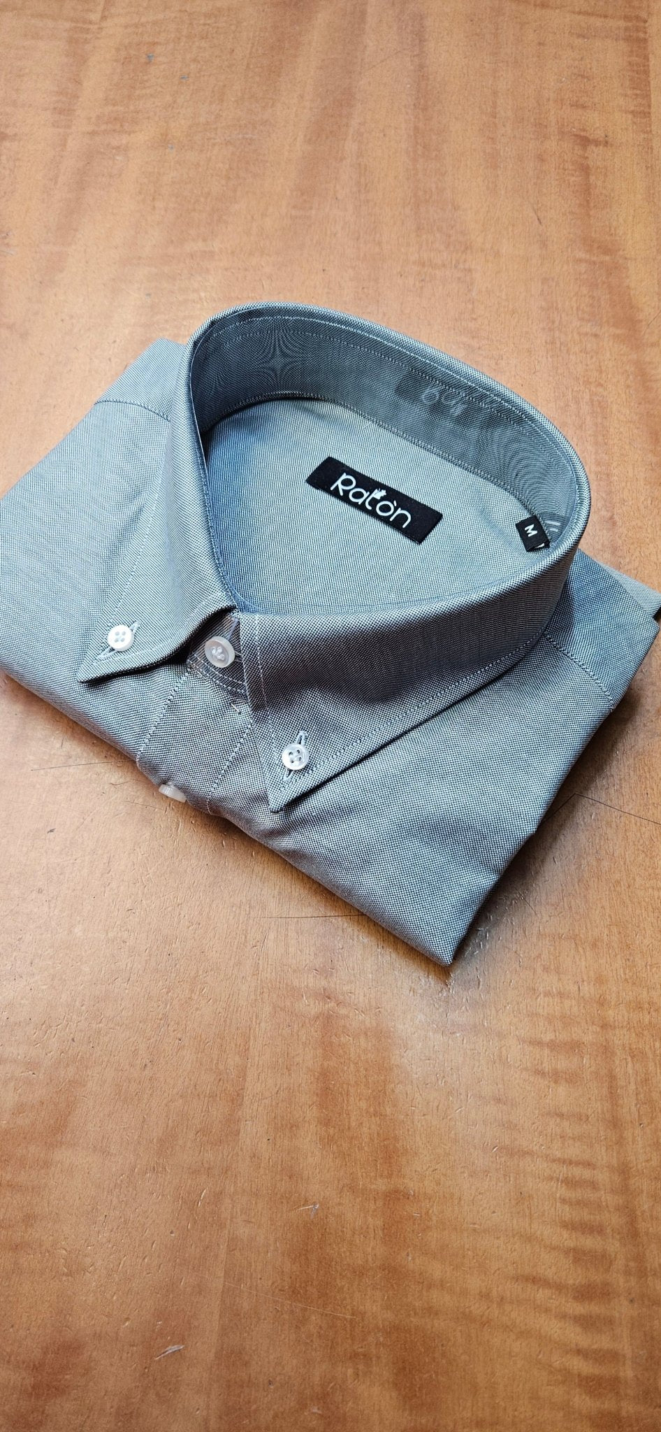 Camicia Verde Oxford RatòN (Con toppa gomito blu) - RatòN