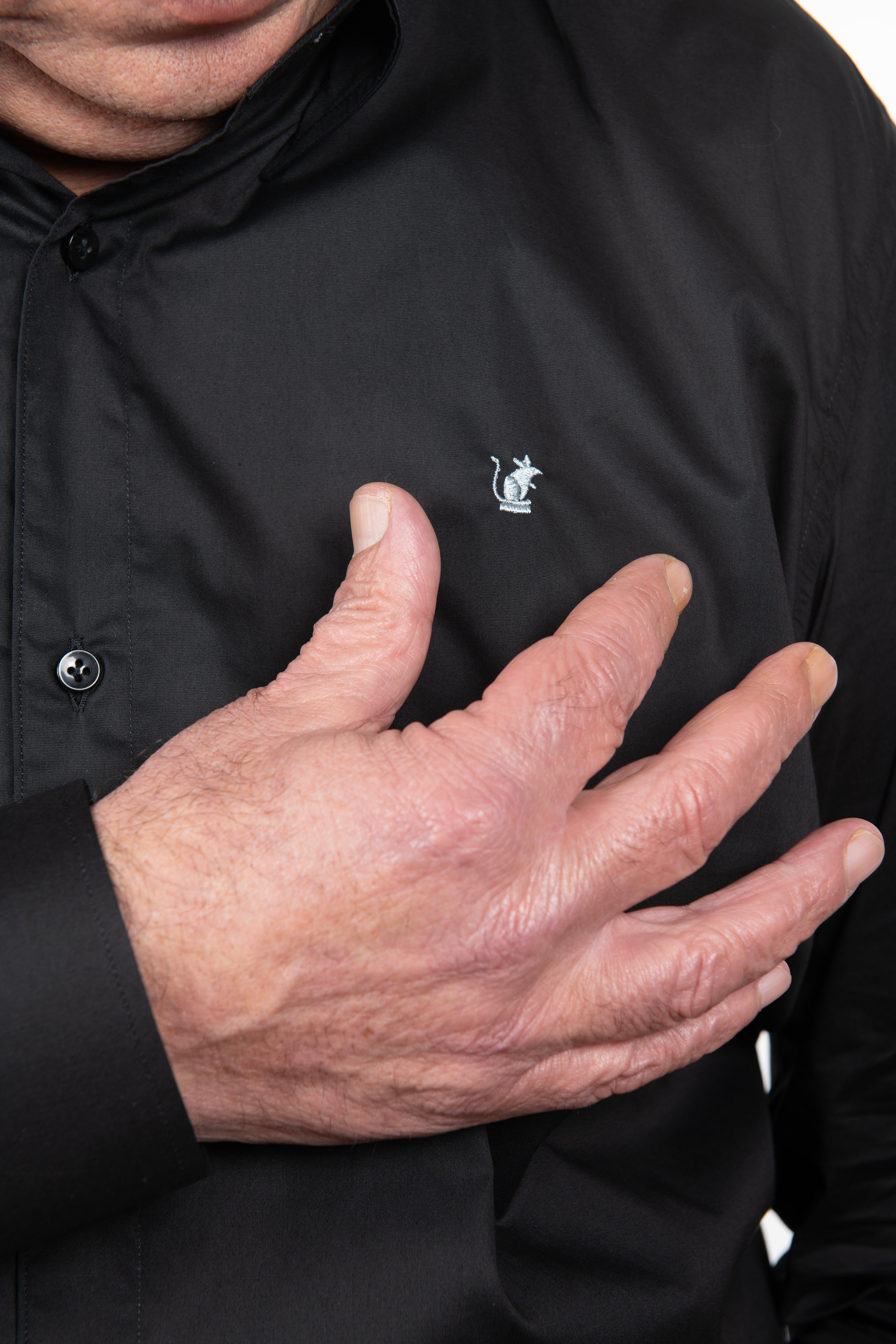 Camicia Nera RatòN (con mini-logo)