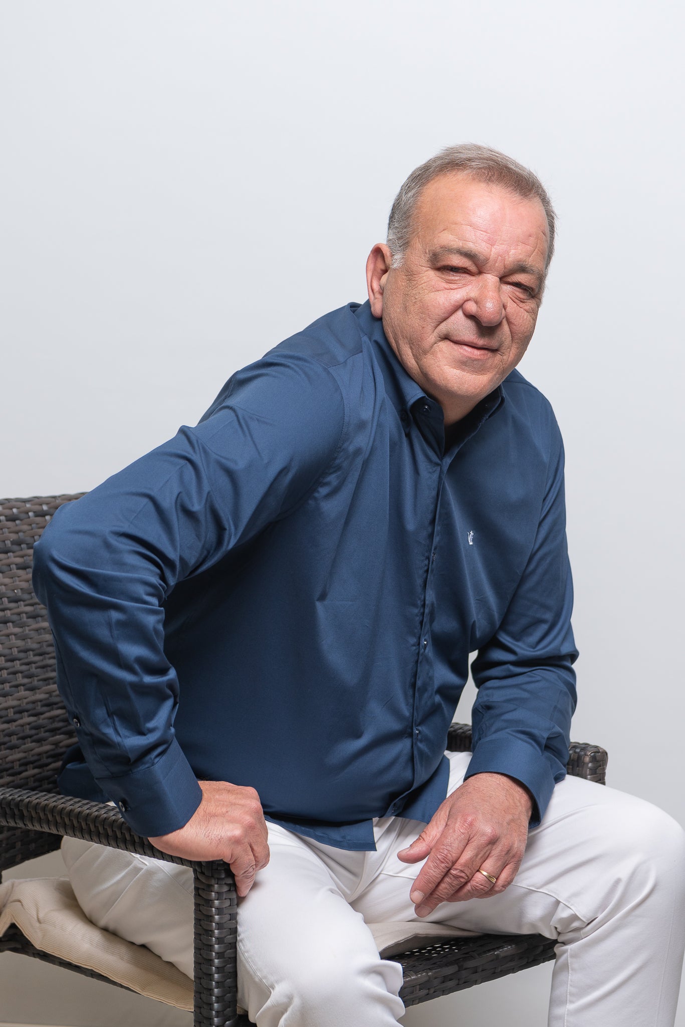 Camicia Blu RatòN (con mini-logo)