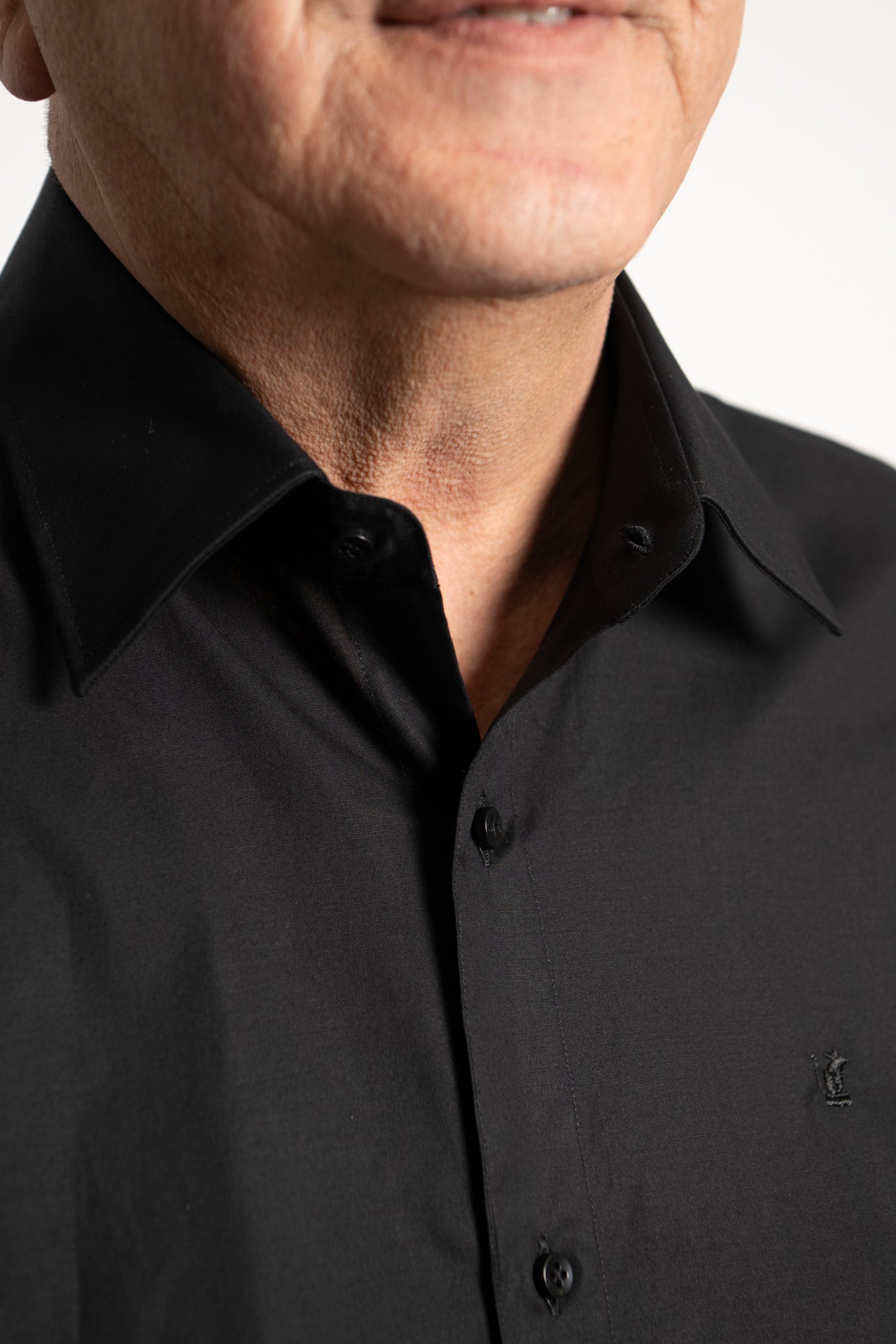 Camicia Collo Italiano Nera Ratòn (mini logo)