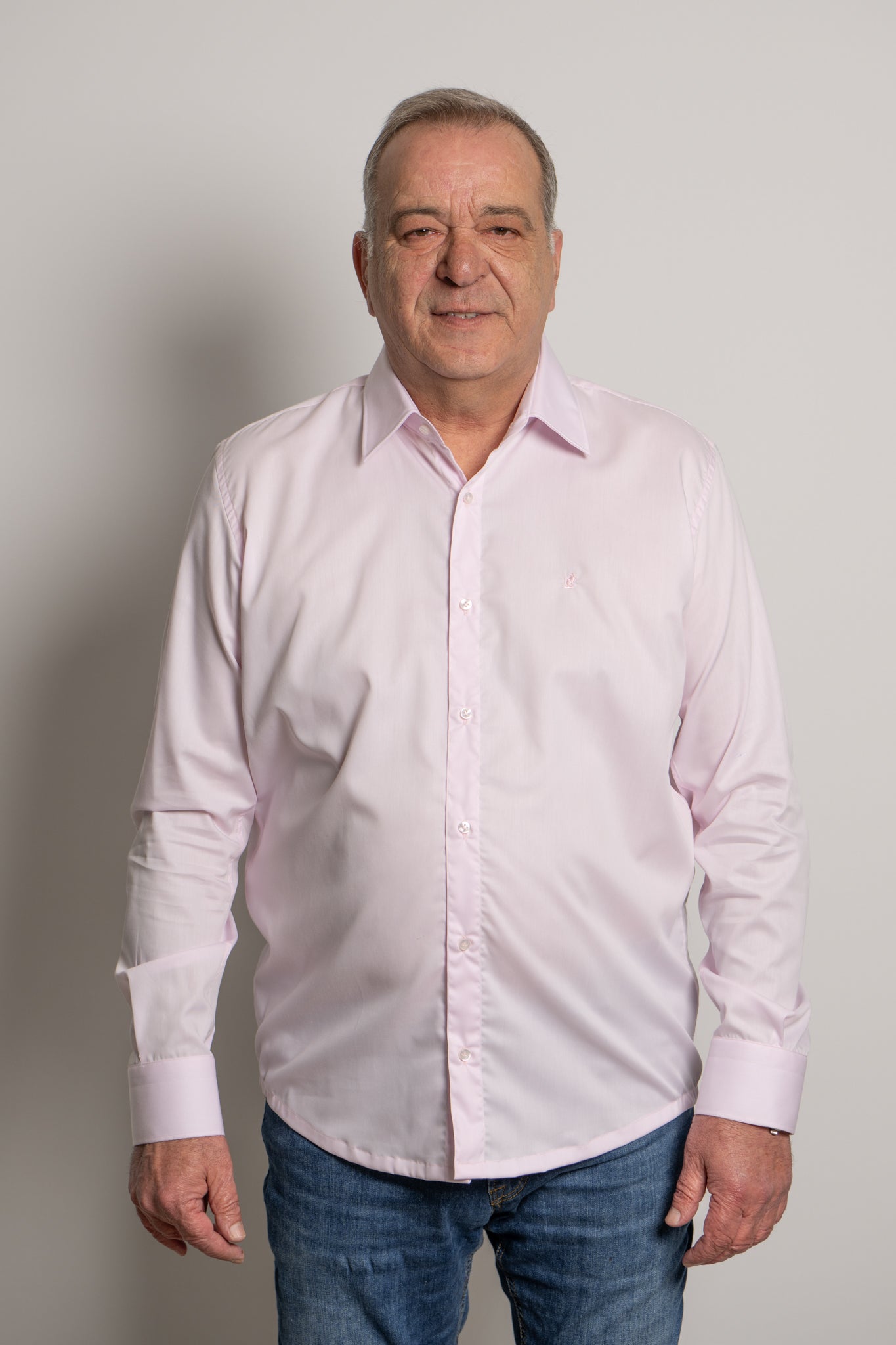 Camicia Collo Italiano Rosa Ratòn (mini logo)