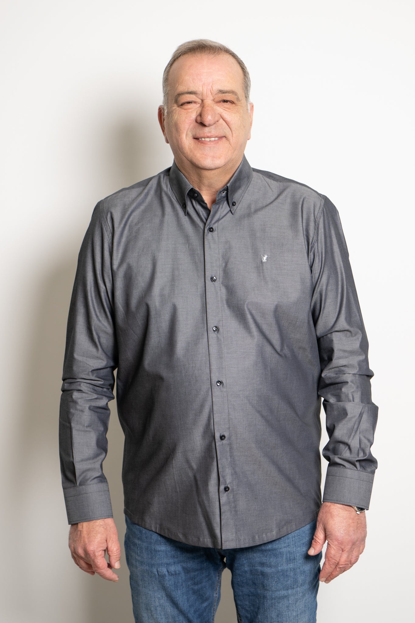 Camicia Grigia Ratòn (mini logo)