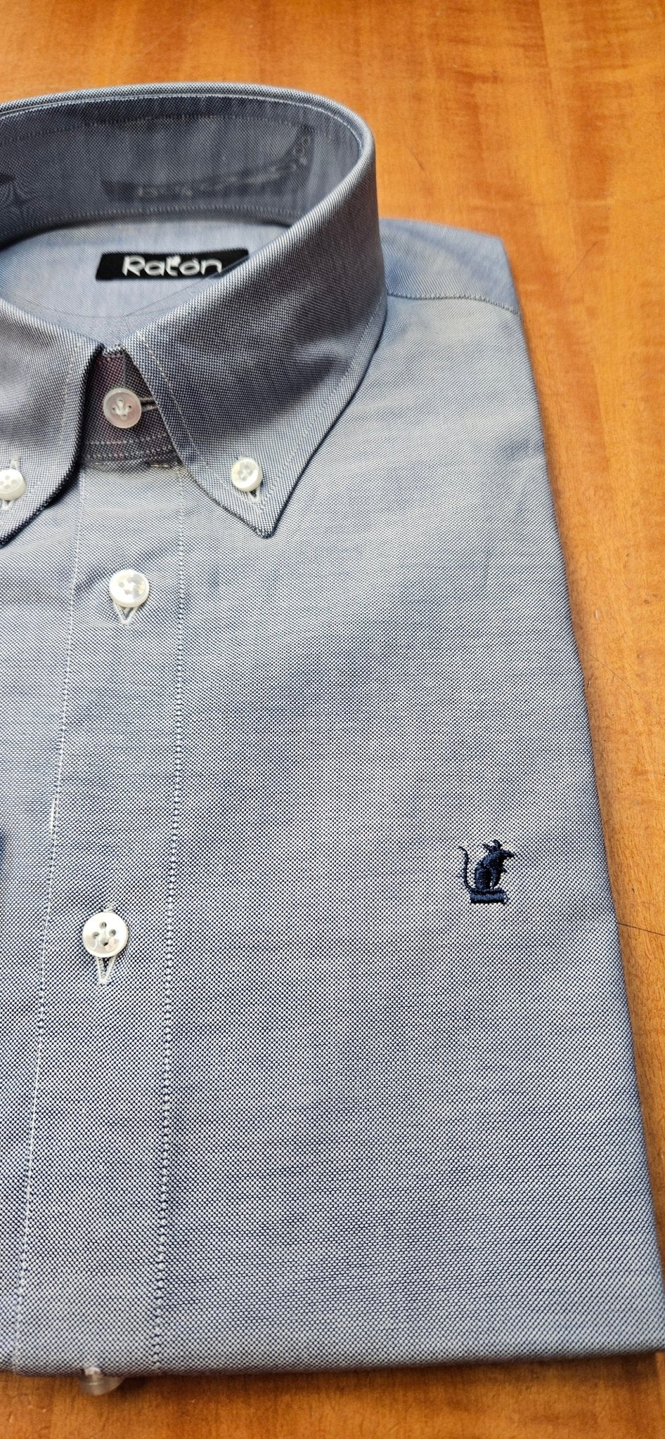 Camicia Blu Oxford RatòN (Con toppa gomito blu) - RatòN